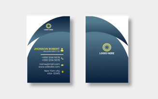 Modern vertical business card templates