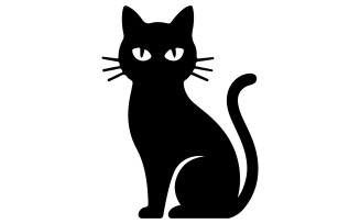 The logo is a small cat silhouette