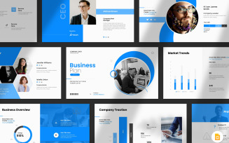 Business Plan Google Slide Template Layout