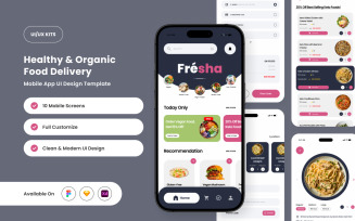 Fresha – Plant-Based Food App Design Template