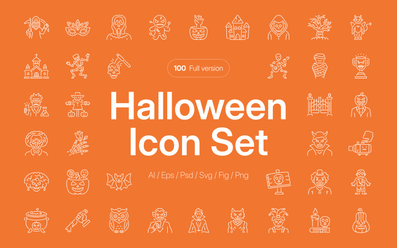 Halloween Icons Collection Icon Set