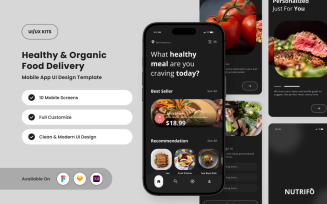 Nutrifo – Healthy Food Delivery App Design Template