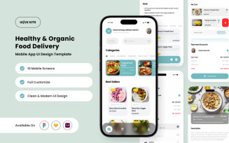 Vitaleaf – Food Delivery UI Design Template