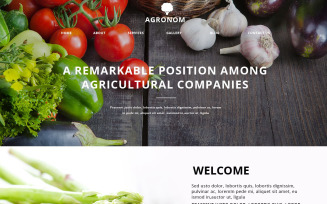 Agriculture Responsive Website Template