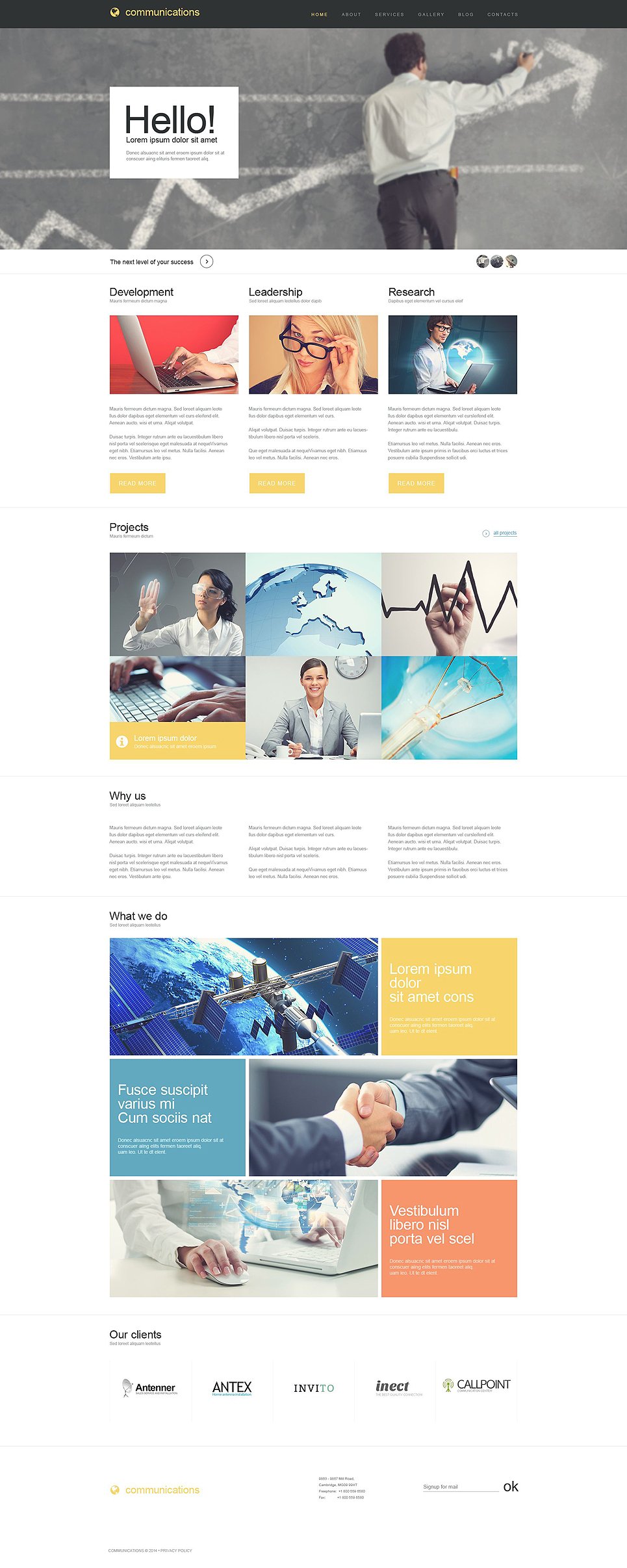 Communications Muse Template New Screenshots BIG