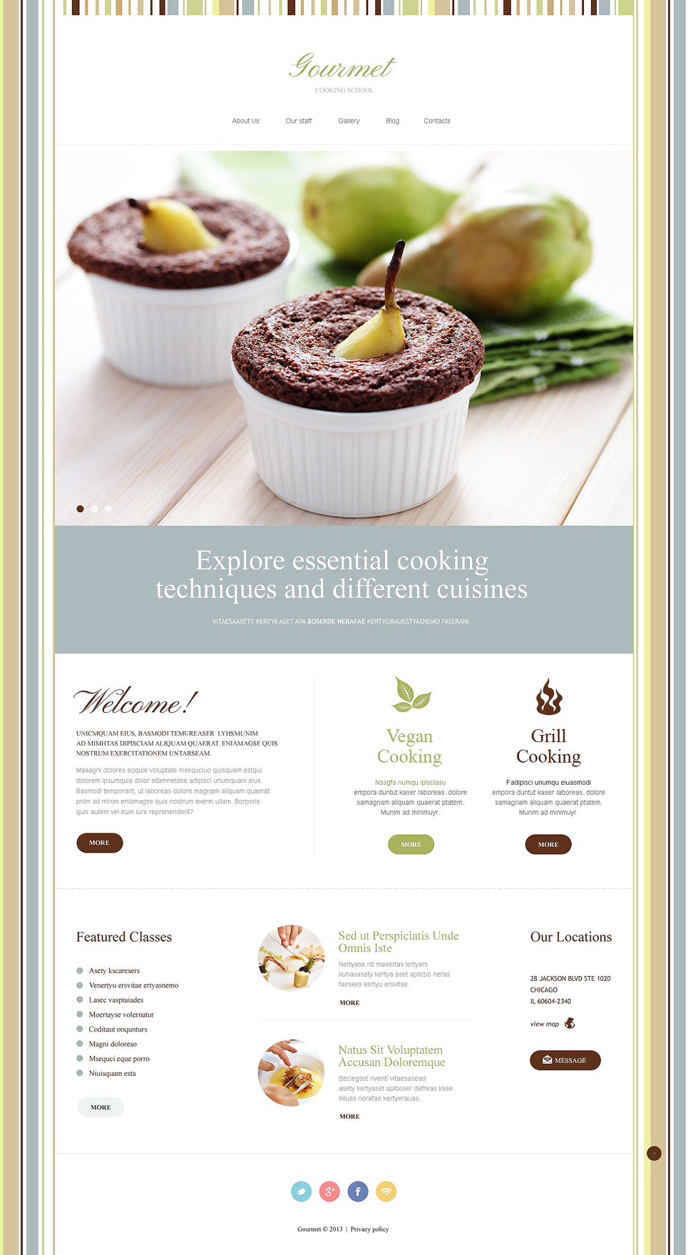 Cooking Responsive Joomla Template New Screenshots BIG