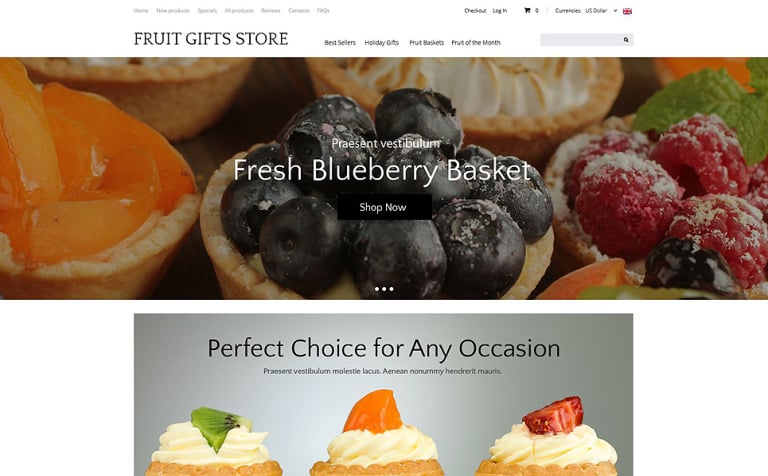 Delicious Gifts ZenCart Template Big Screenshot Delicious Gifts ZenCart Template New Screenshots BIG