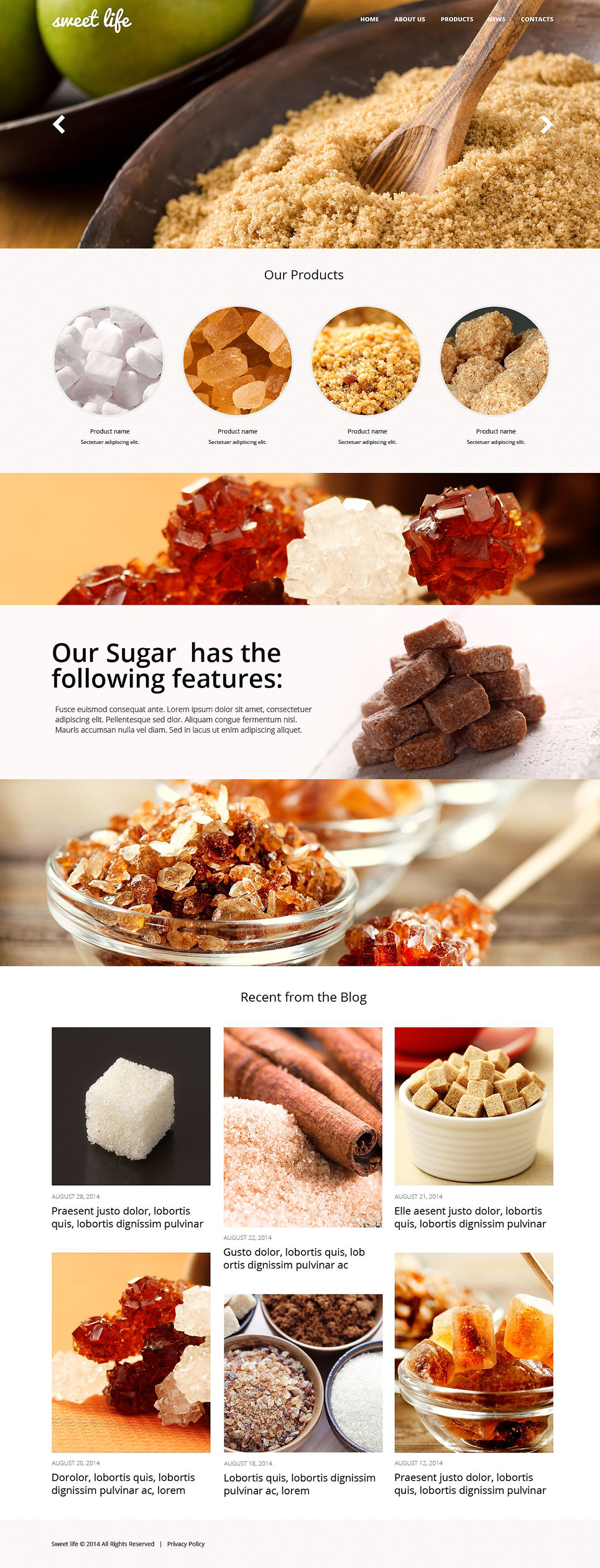 Food & Drink Responsive Website Template New Screenshots BIG