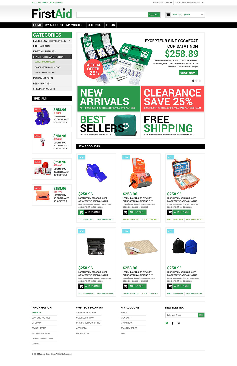 Healthcare Supplies Magento Theme New Screenshots BIG