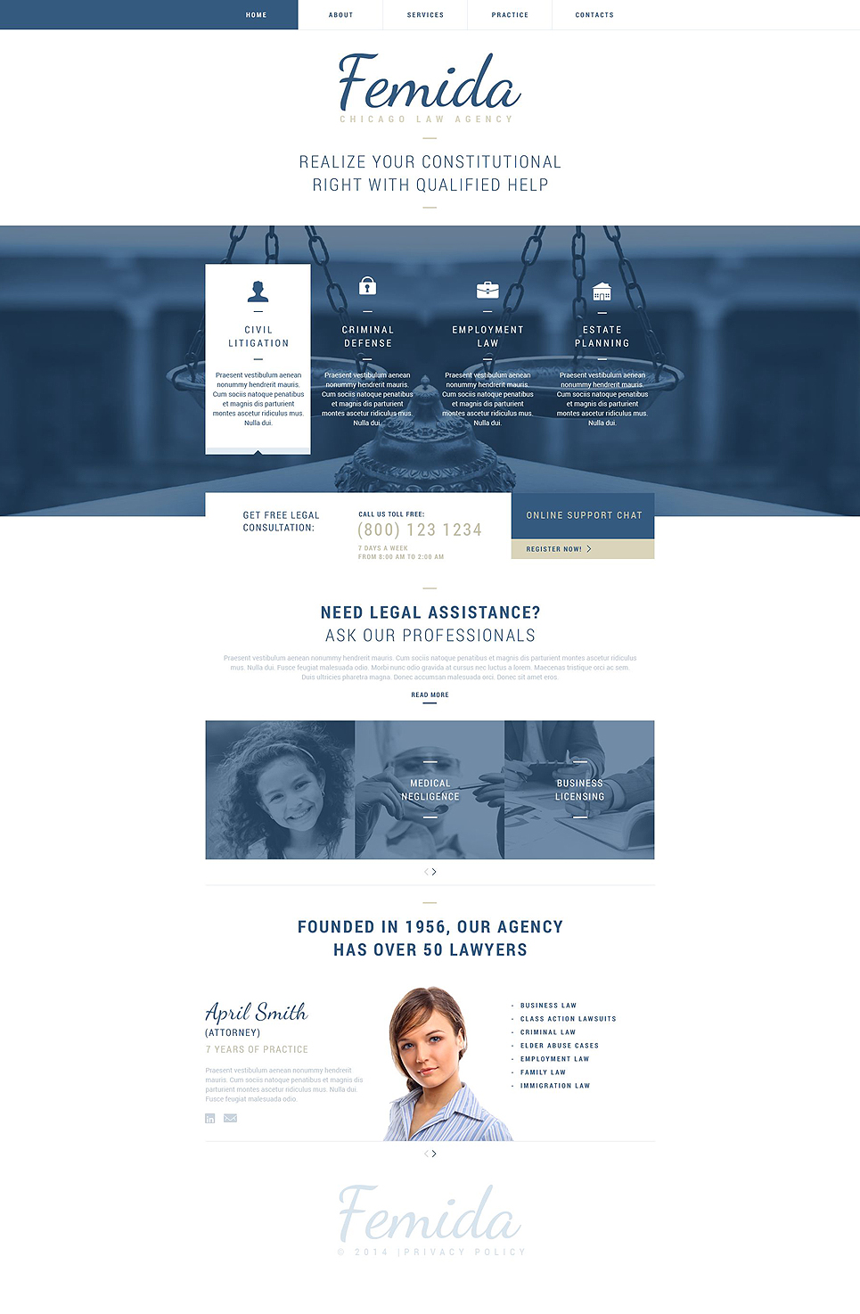 Law Firm Responsive Website Template New Screenshots BIG