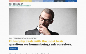 Philosophy Courses WordPress Theme