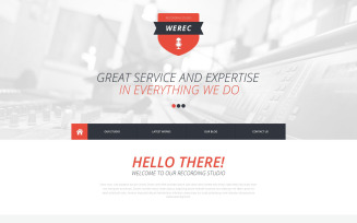 Recording Studio Responsive Website Template