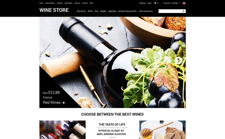 Refined Wine ZenCart Template Big Screenshot Refined Wine ZenCart Template New Screenshots BIG