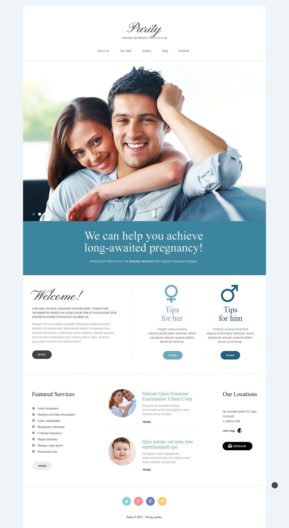 Reproduction Clinic Responsive Joomla Template New Screenshots BIG