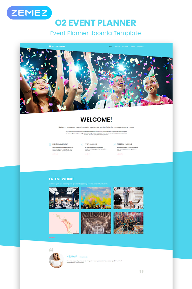 Responsivt O2 - Event Planner Modern Joomla-mall #51847