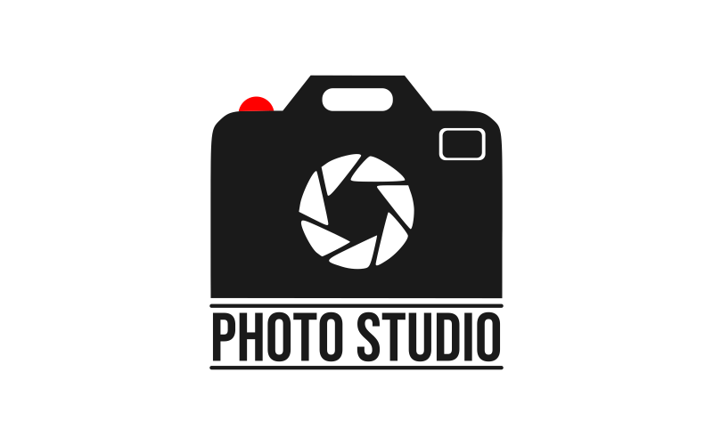 Camera Icon Logo Template