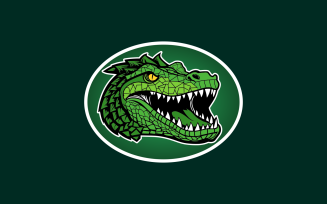 Crocodile Head Mascot Logo