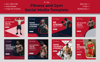 Gym/Fitness Social Media Template