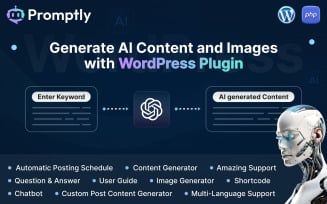 Promptly - AI Content & Image Generator WordPress Plugin