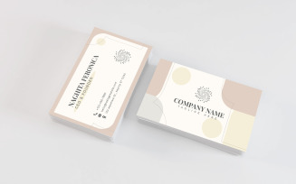 Soft Minimalist Business Card Template