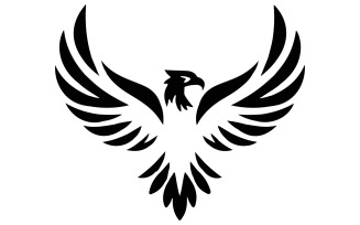 The Eagle bird silhouette art illustration