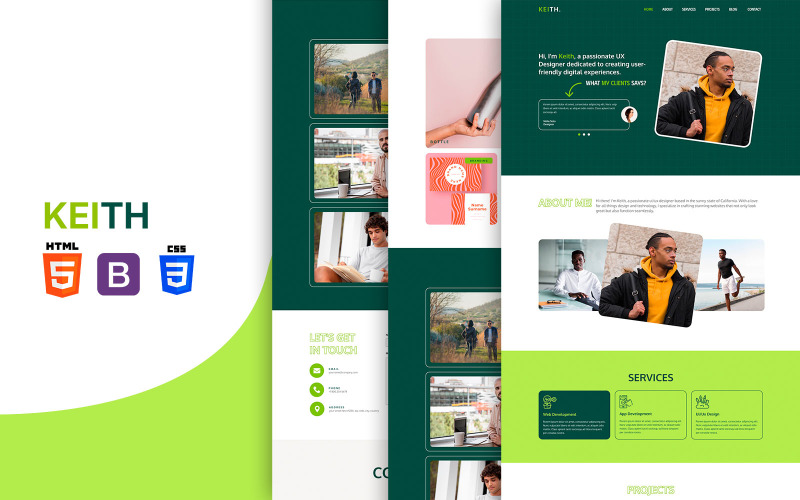 Keith // Landing Page HTML5 Landing Page Template