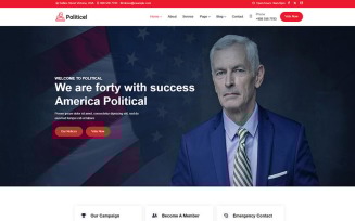 Politicel - Political & Reliable Political Campaign Responsive WordPress Theme