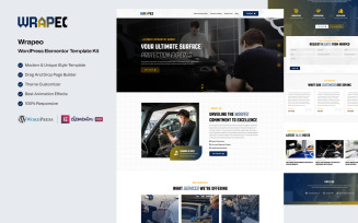 Wrapeo – Car Automotive Service WordPress Elementor Kit