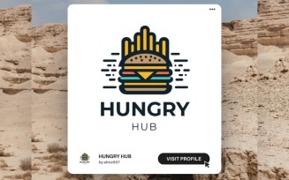 Hungry Hub Template – Dynamic Logo for Fast Food Chains & Trucks