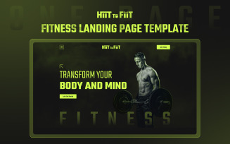 HiitToFiit – OnePage Fitness Elementor Website Template