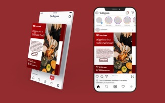 BBQ Night Hotel Social Media Template | PSD Dinner Post Designs