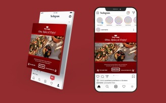 BBQ Night Hotel Social Media Templates | PSD Dinner Post Design