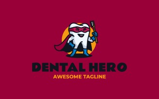 DENTAL HERO - Tooth Mascot Logo Design