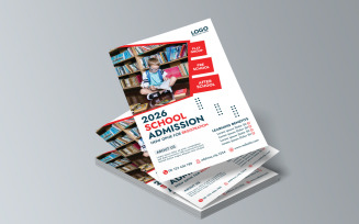 Template for an Admission Poster for Back to School Education
