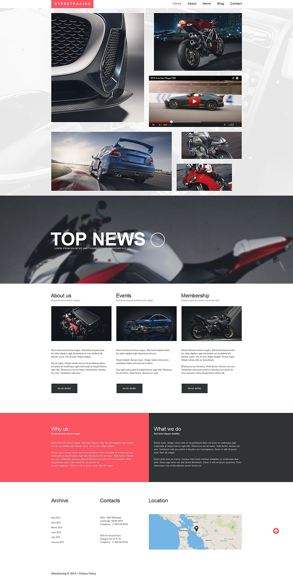 Car Racing Responsive Website Template New Screenshots BIG