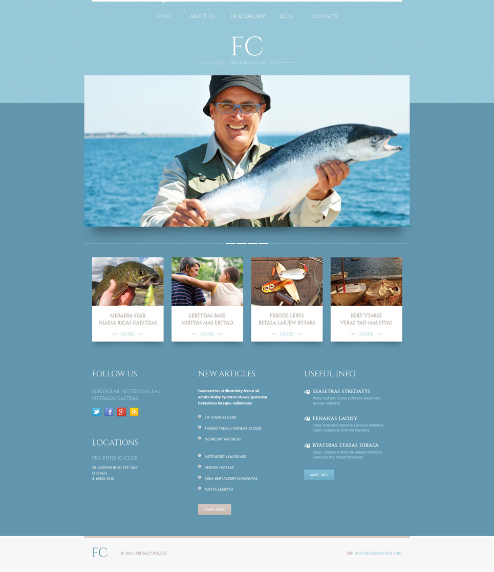 Fishing Responsive WordPress Theme New Screenshots BIG