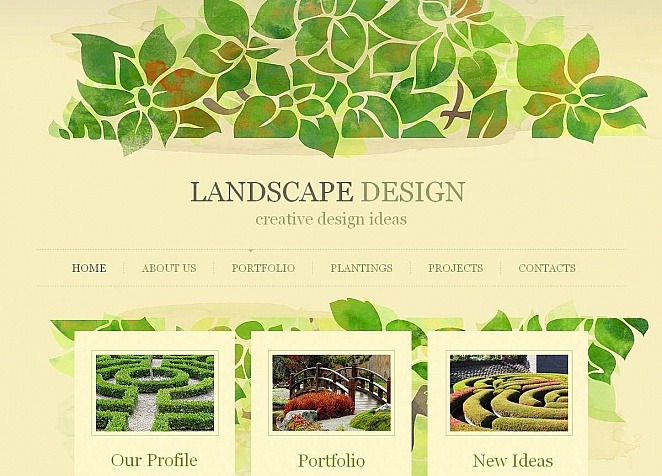 Landscape Design Premium Moto CMS HTML Template Big Screenshot Landscape Design Moto CMS HTML Template New Screenshots BIG