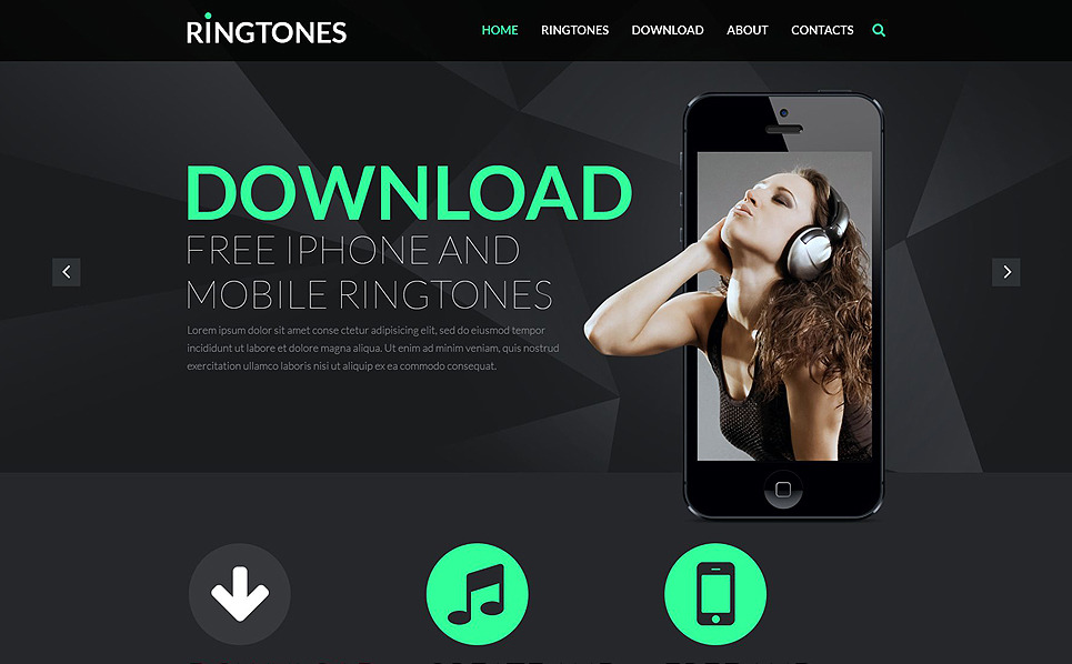 Music Store Responsive site Template 51999