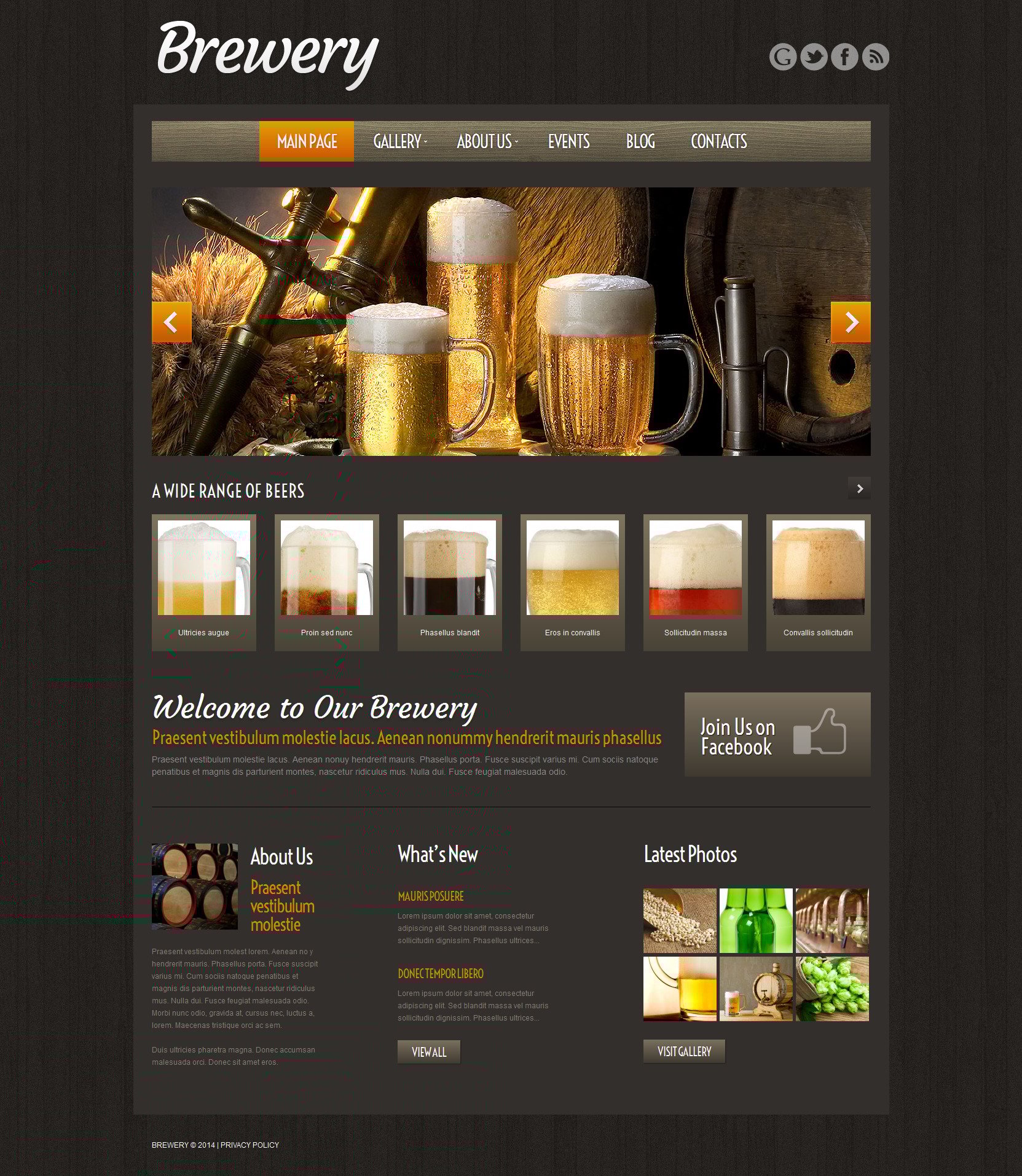 Responzivní WordPress motiv "Craft Beer" #51974