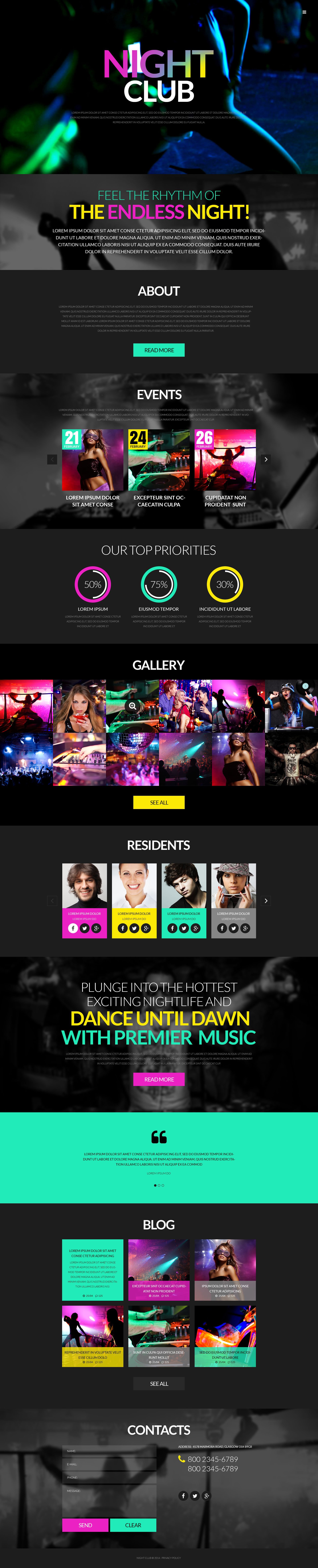 Tema De WordPress "Party" #51986 - captura de pantalla