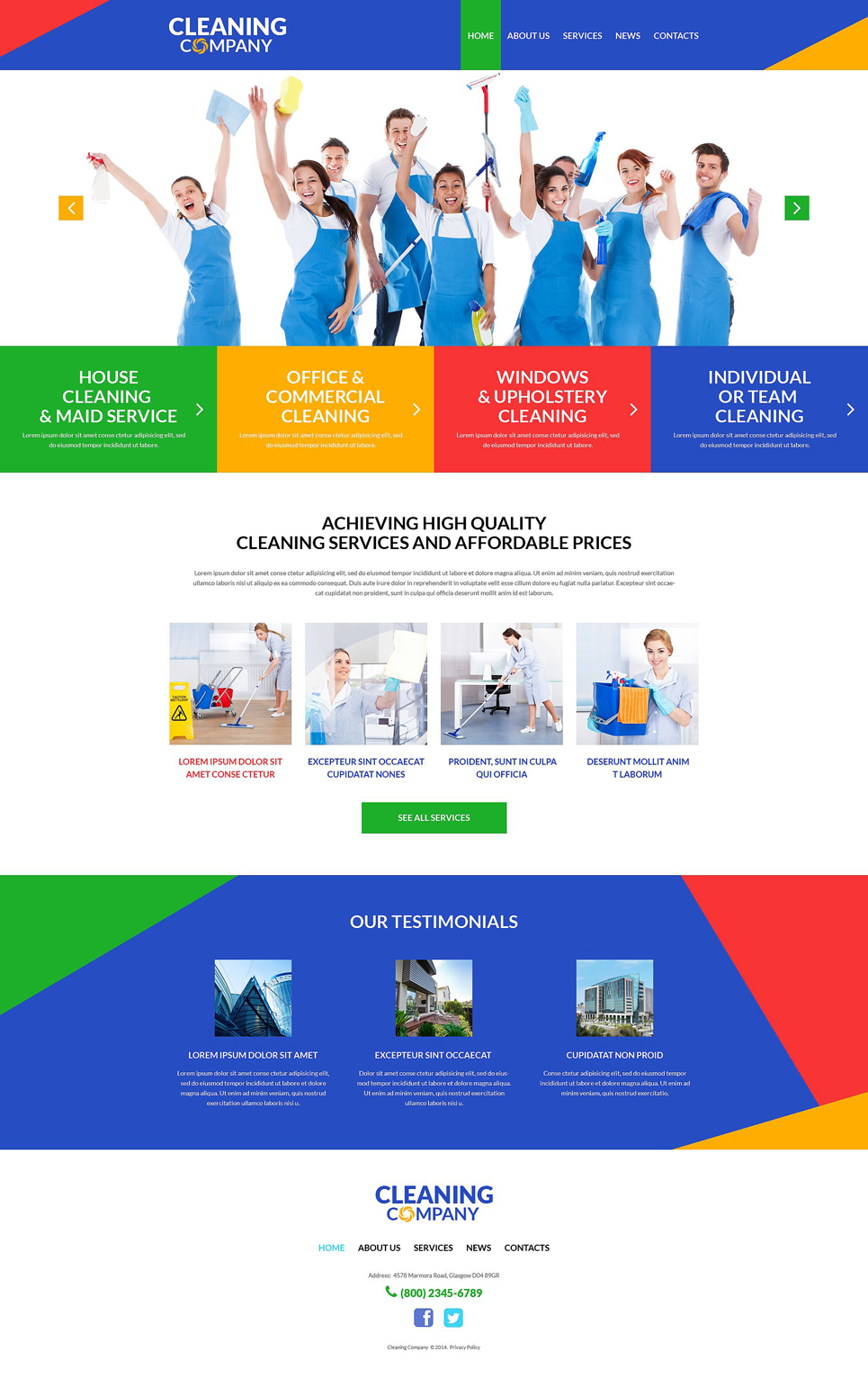 wordpress theme 51991 für reinigung cleaning company ads