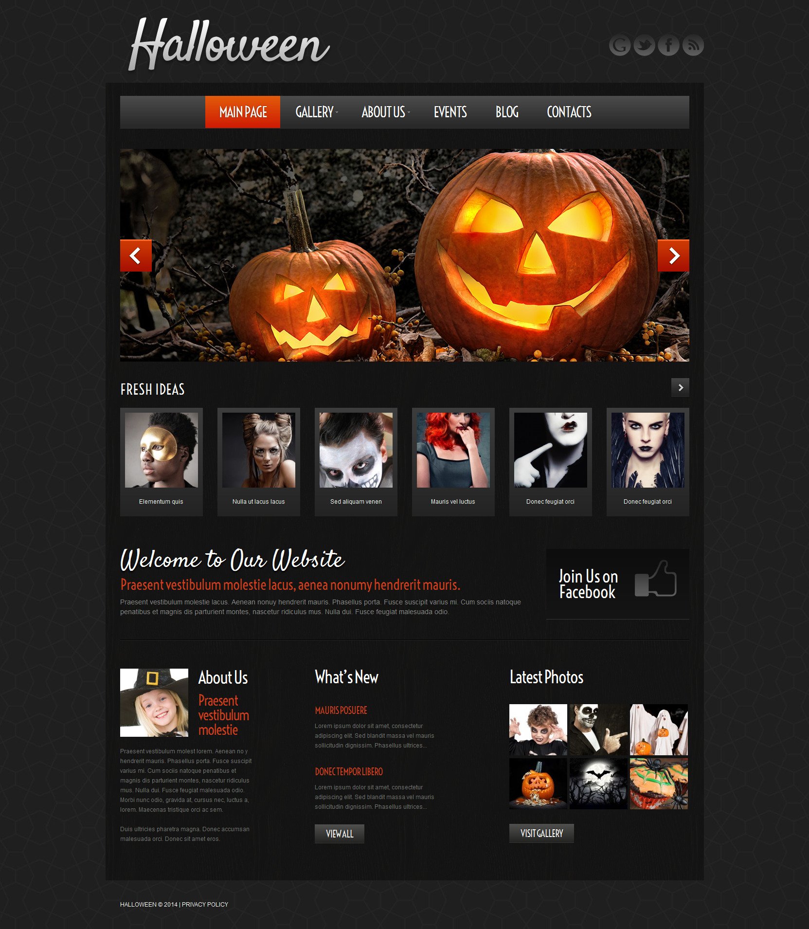 WordPress Theme namens "Halloween-Stimmung" #51972