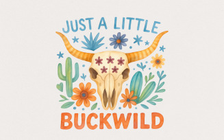 Buckwild Western PNG, Western Sublimation Design, Trendy Country Western, Digital Download, Retro