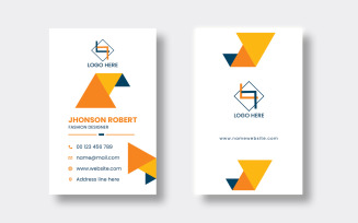Creation of a template for a creative corporate business card