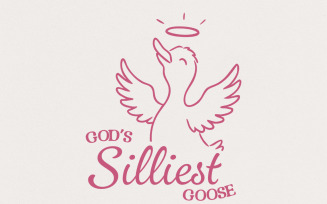 God's Silliest Goose PNG, Silly Goose png, Cute Goose Graphics, Goose PNG, Silly Goose Era, Blue