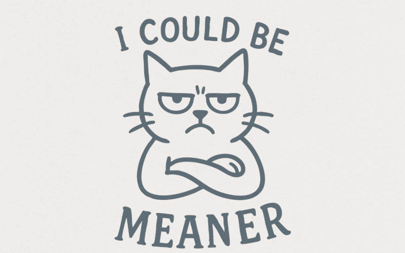 Meaner Tee PNG, Spicy Attitude Digital, Confident Shirt Print, Funny Parent Design, Trendy Apparel Illustration