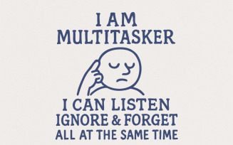 Multitasker Humor Png, Sublimation Design, Retro Png, Funny Sarcastic Clip Art, T-Shirt Sweatshirt