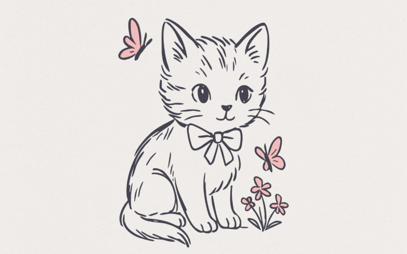 Rage Consumes Me Vintage Kitten, Cute Animal Sayings, 1950s Funny Cat png, Cat Print Art, Retro Cat Illustration