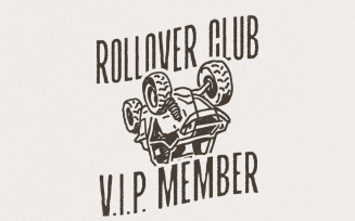 Rollover Club PNG, Funny Off-Road Clipart, UTV Humor Design, Sarcastic png, Sublimation Design,