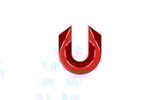 Abstract U Letter Logo 3D Colorful and Modern Branding Design Vibrant U Letter Logo Creative U Logo